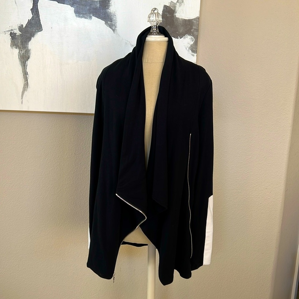 Red 23 size L Black ever so soft and elegant statement piece-jacket Made in USA!